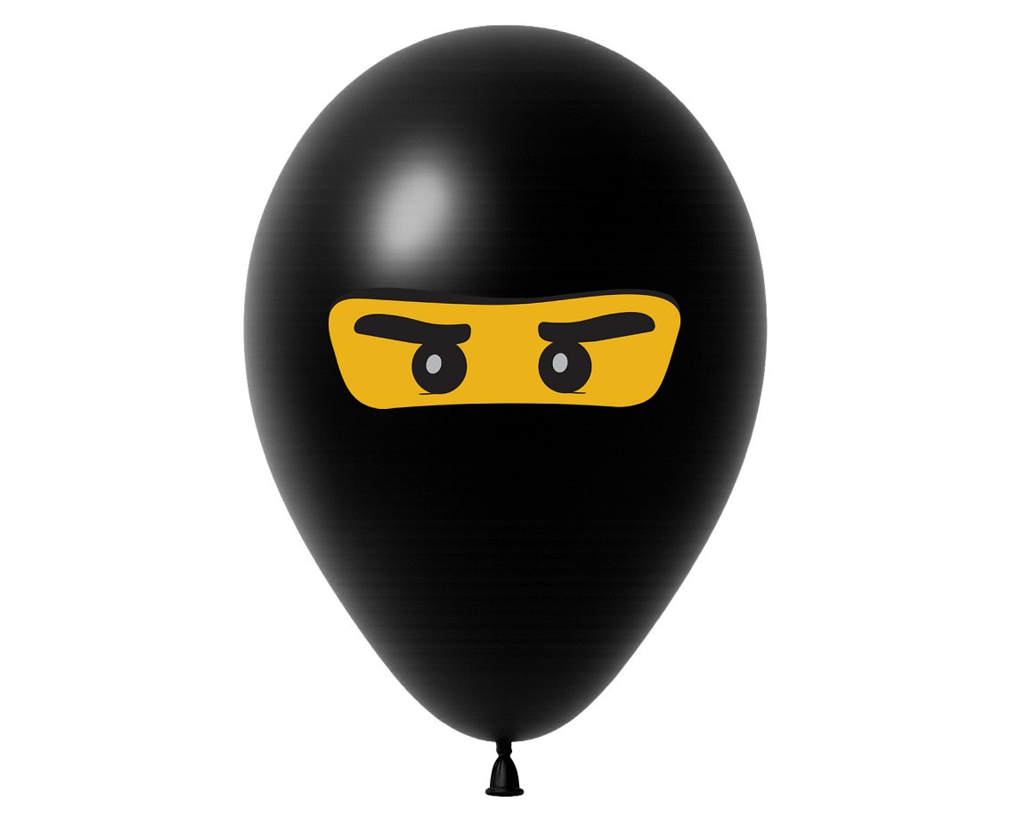 Balloon set Ninja, 12"/ 5 pcs